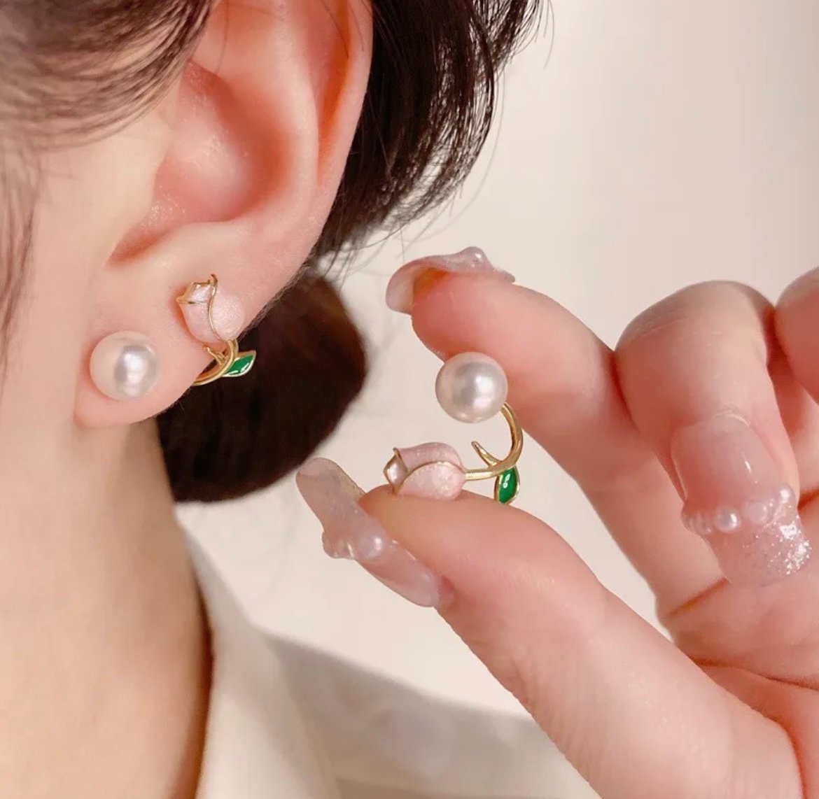 Tulip Flower Korean Earring